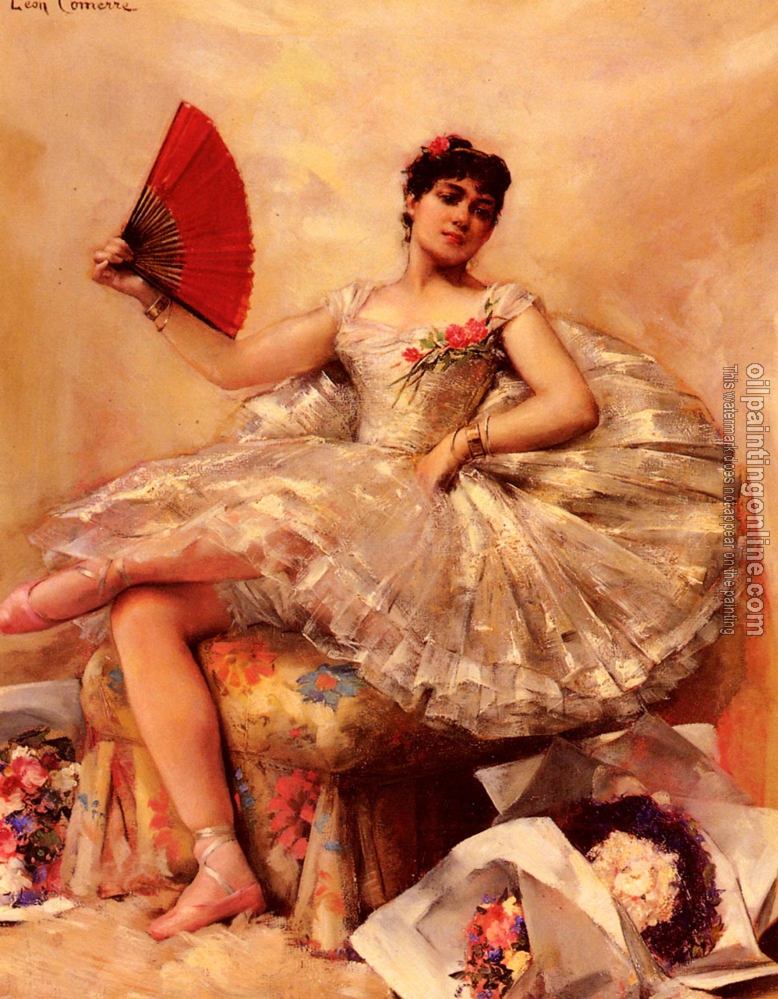 Comerre, Leon Francois - Portrait of the Ballerina Rosita Mauri
